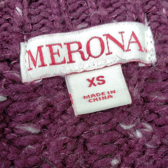 Merona • Purple Cable Knit Sweater - Picture 3 of 4